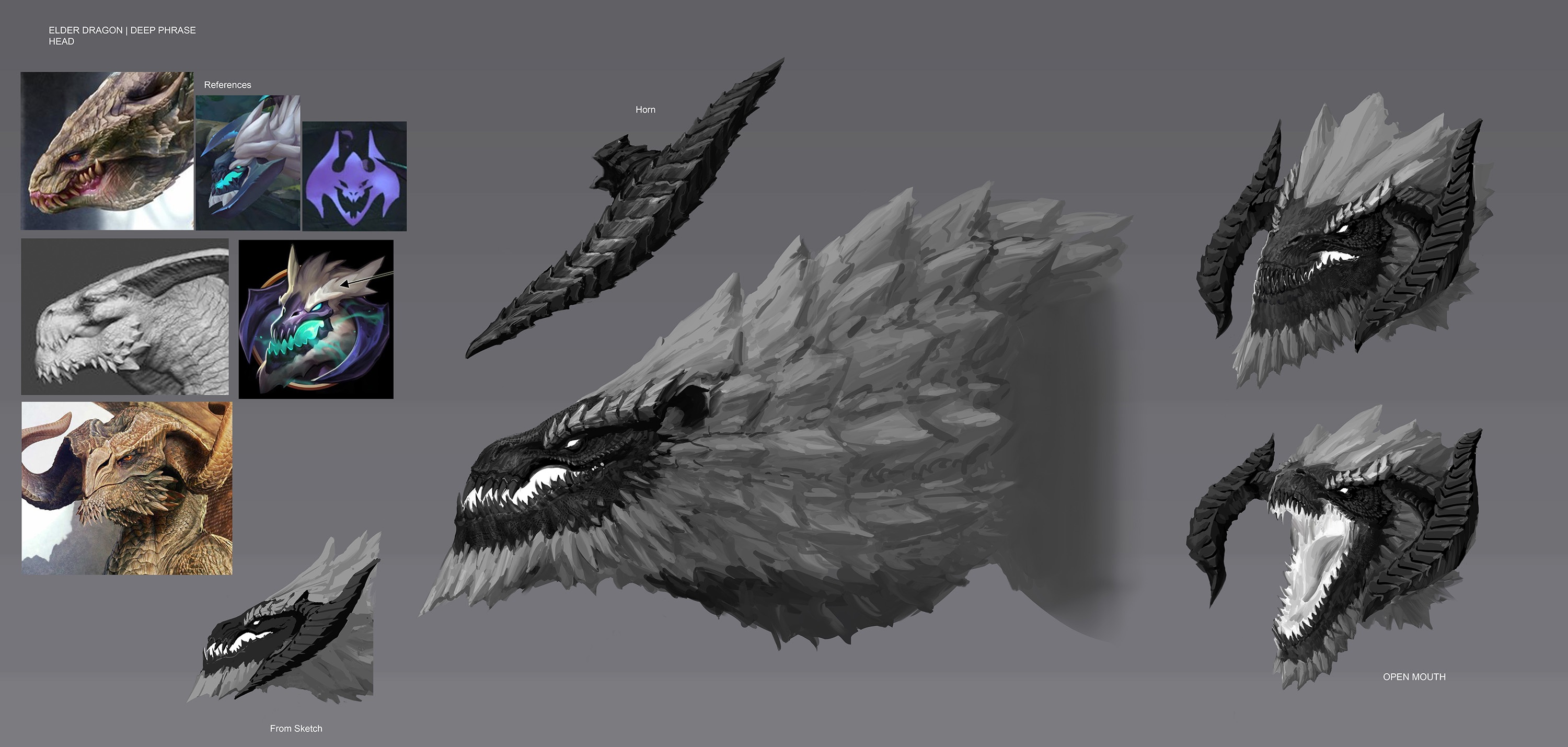 Elder Dragon: Head detail, Deep Phase