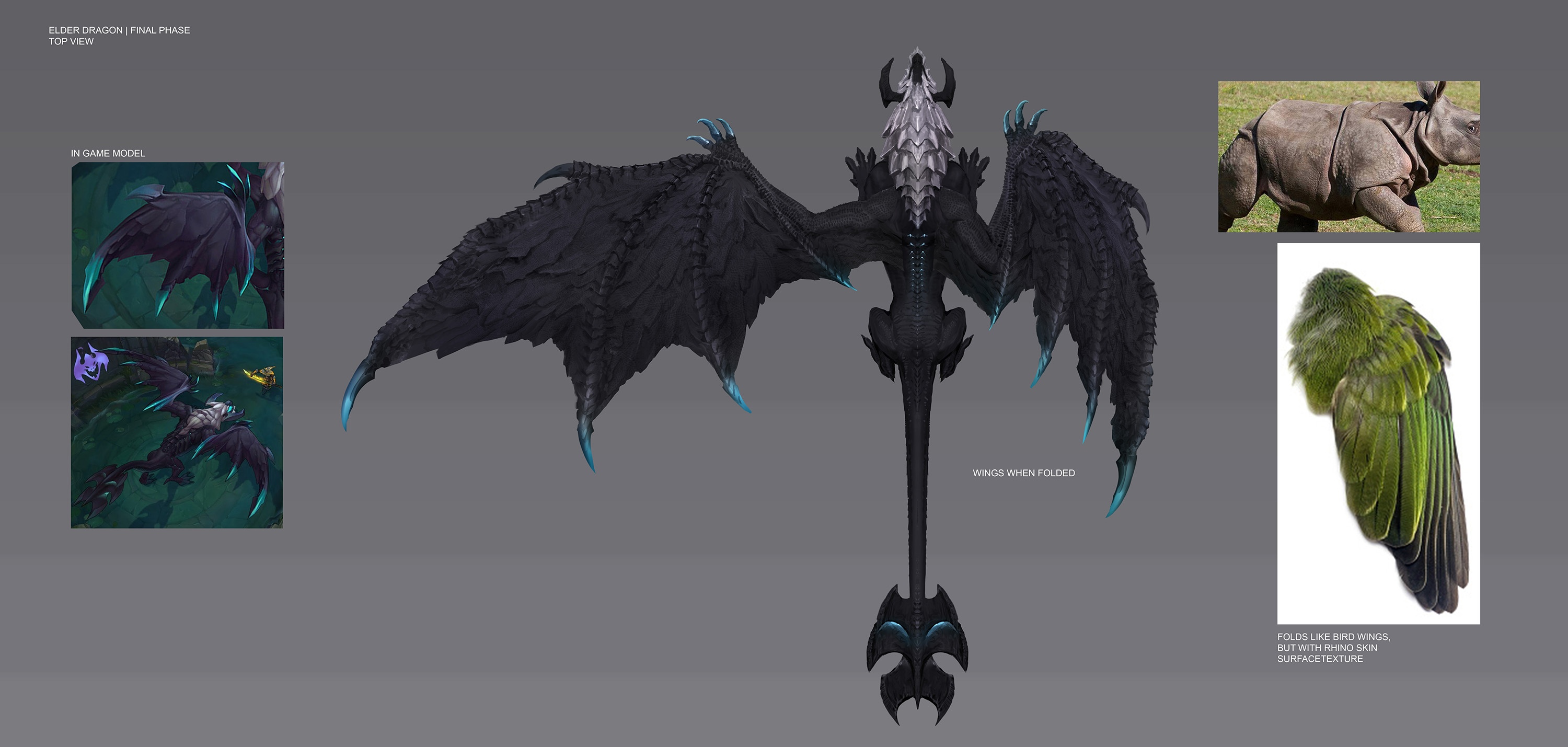 Elder Dragon: Body top view, Final Phase