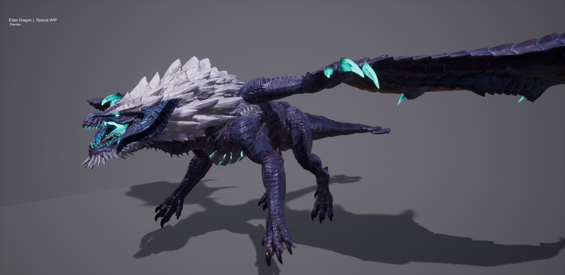 Elder Dragon: Final textured model