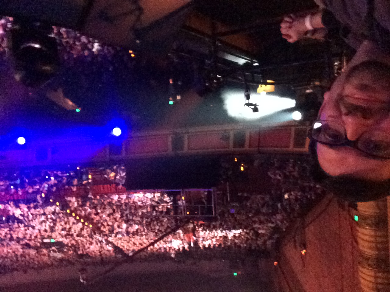 Side-stage at the Shrine Auditorium on reveal night