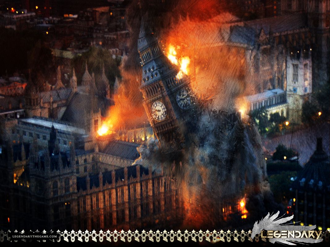 Big Ben crashing: the London chapter's signature set piece, the Palace of Westminster under siege.