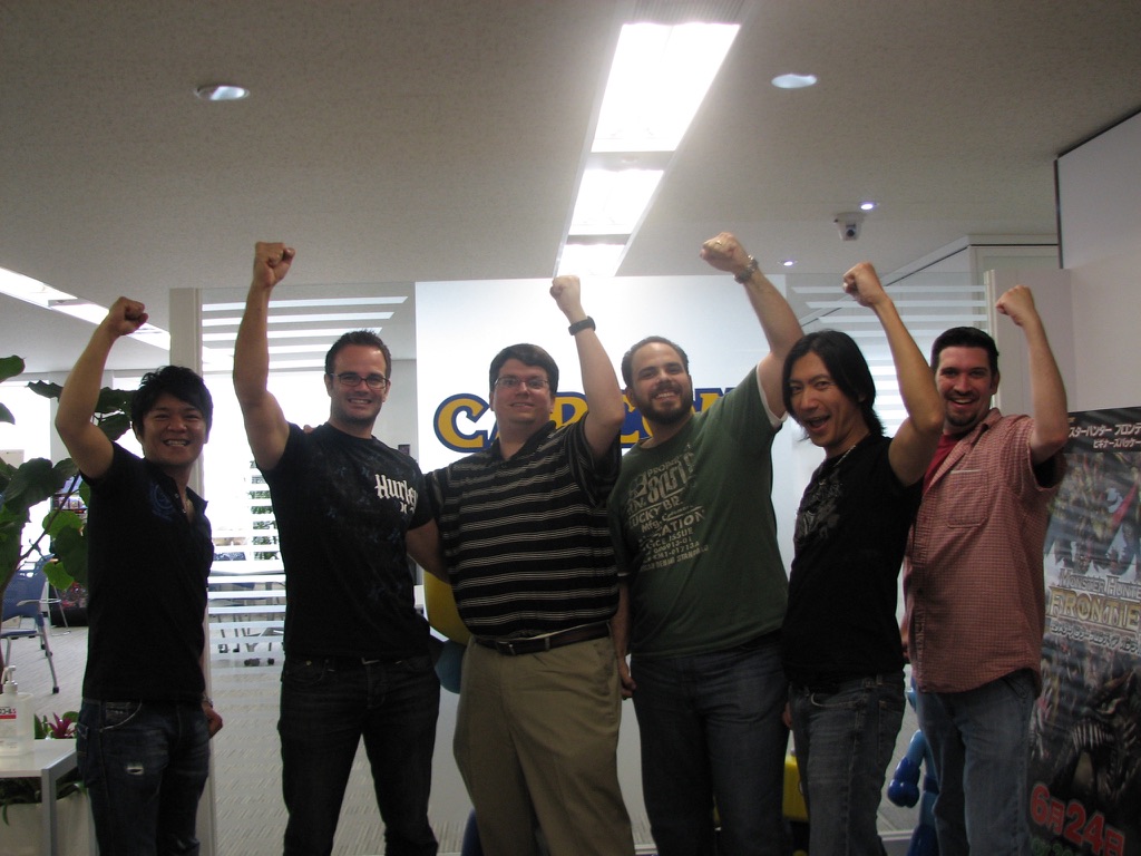 Kevin Scharff and Capcom partners at Tokyo HQ.