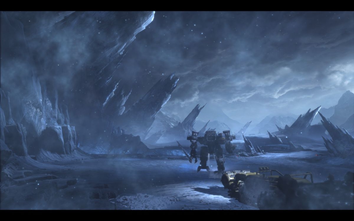 E.D.N. III environment: the frozen alien world that defines Lost Planet 3's survival tone.